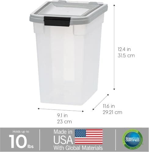 IRIS USA Airtight Dog Food Storage Container, up to 10 lbs thumbnail 3