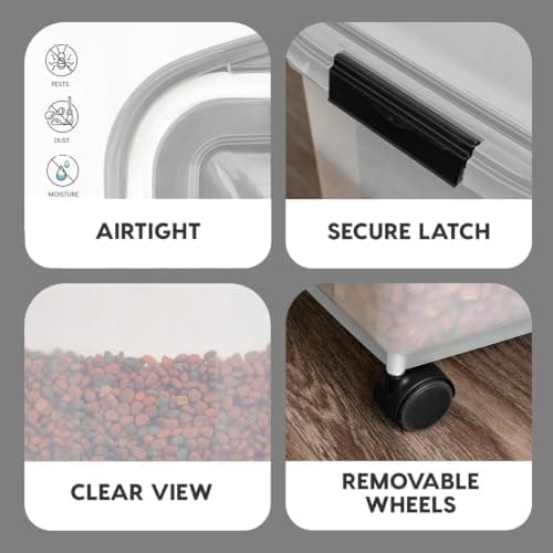 IRIS USA Airtight Dog Food Storage Container, up to 10 lbs thumbnail 4
