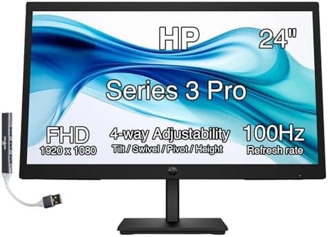 HP Series 3 Pro 324pe 24-inch 100Hz FHD IPS Monitor with Height Adjustment thumbnail 2