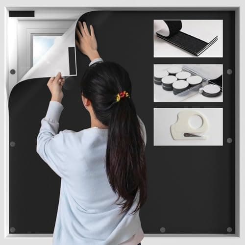 BKSAI 100% Blackout Portable Magnetic Window Cover thumbnail 2