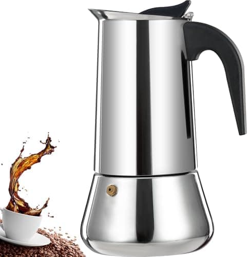 DITOSH 12 Cup Stainless Steel Stovetop Moka Pot (600ml) thumbnail 2