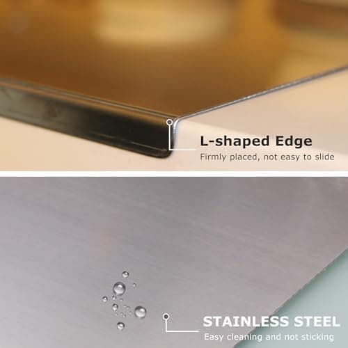 OTAVILEM Stainless Steel Cutting Board, 19.7 x 15.7 in thumbnail 3
