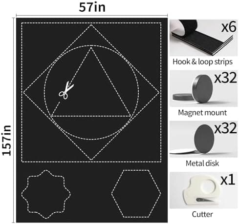 BKSAI 100% Blackout Portable Magnetic Window Cover thumbnail 3