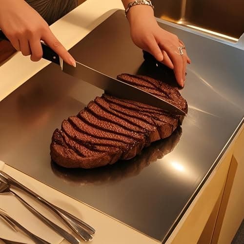OTAVILEM Stainless Steel Cutting Board, 19.7 x 15.7 in thumbnail 4