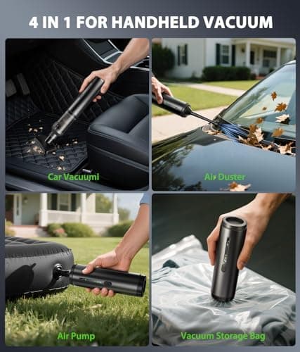 Cordless Handheld Car Vacuum, 4-in-1 with 2 Suction Modes thumbnail 3