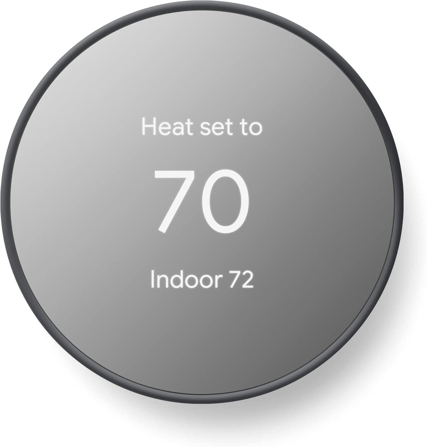 Google Nest Thermostat, Smart Programmable Wi-Fi Thermostat (Charcoal)