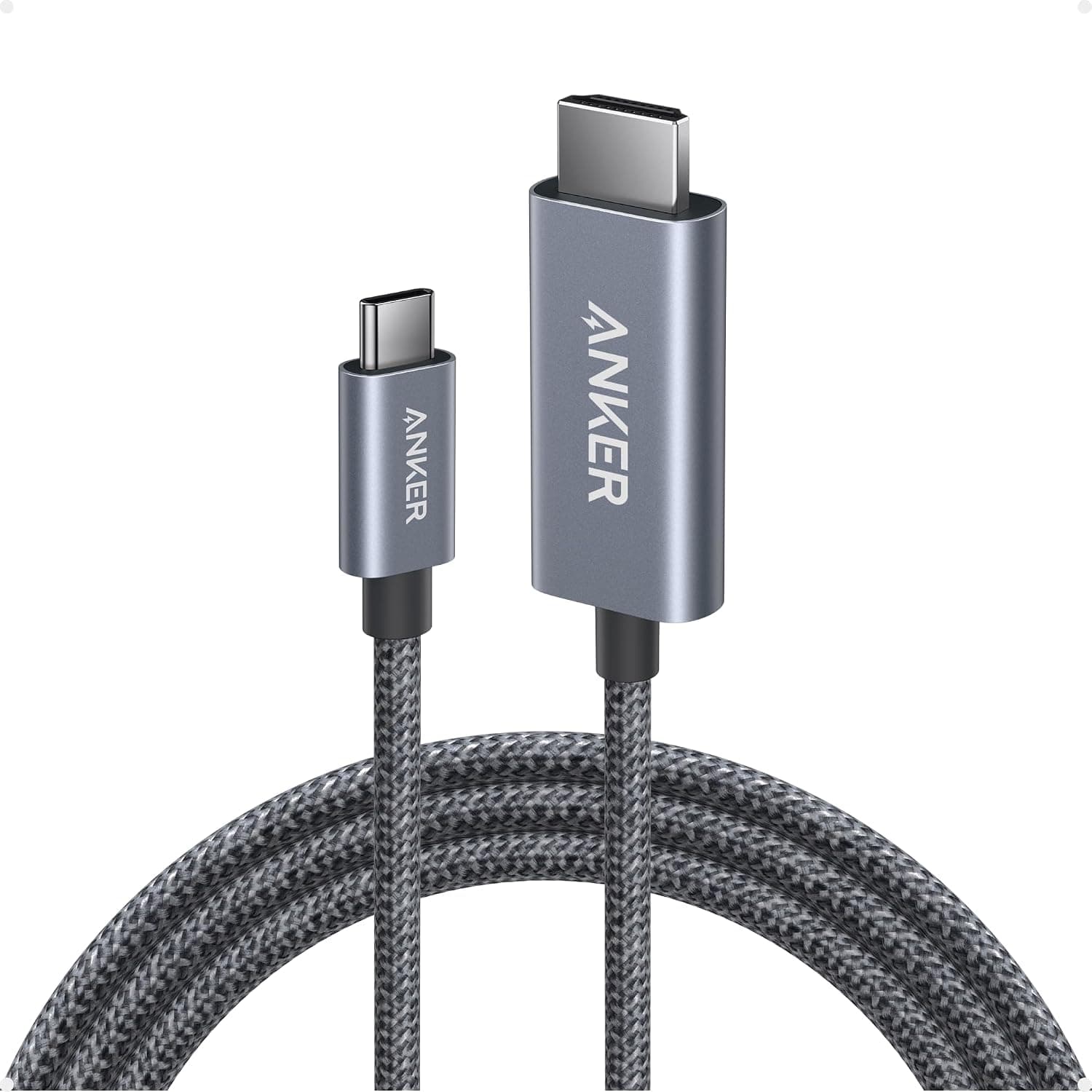 Anker USB-C to HDMI Cable, 4K@60Hz, Nylon Braided, 6 ft