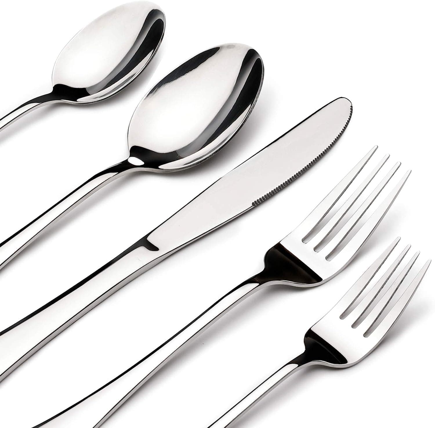 Silverware Set for 6, 30-Piece Stainless Steel Flatware