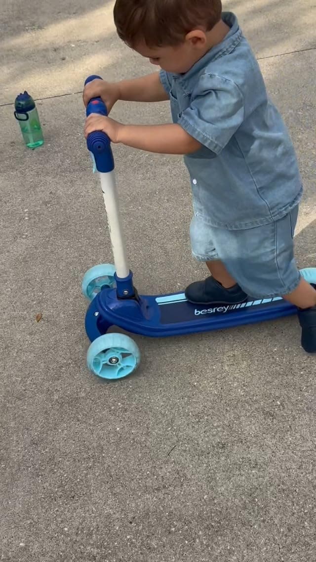besrey 3-Wheel Kids Scooter, Ages 3 to 10, Adjustable Height, LED Wheels thumbnail 6