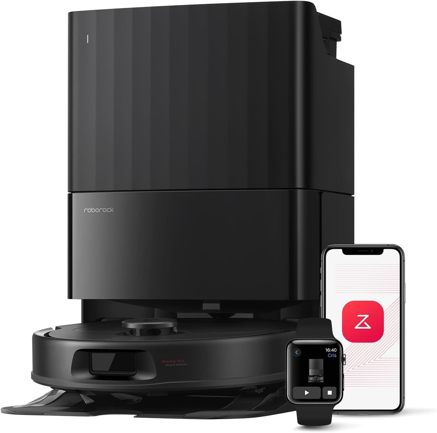 Roborock QV 35A robot vacuum and mop with dock station