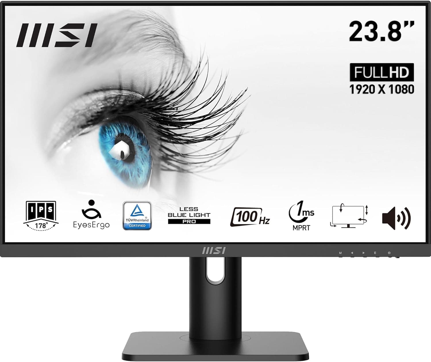 MSI PRO MP243XP 24-inch IPS FHD Monitor (100Hz, 1ms)